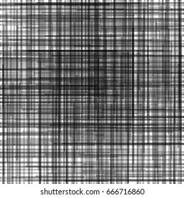 Abstract grunge chaotic background. Checkered texture of black lines. Element for design. Vector illustration.