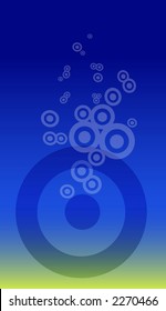 Abstract grunge circles composition. Abstract background
