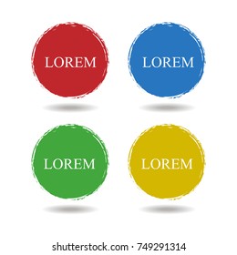 Abstract grunge circles Vector illustration eps 10.