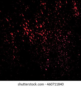 Abstract grunge colorful spray texture on black background vector illustration