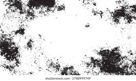 Abstract grunge concrete wall distressed texture rough black and white texture  Vector Illustration