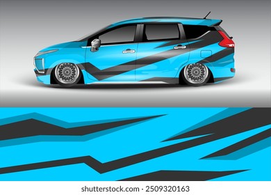 abstract grunge design for sport car wrap livery, car sticker branding