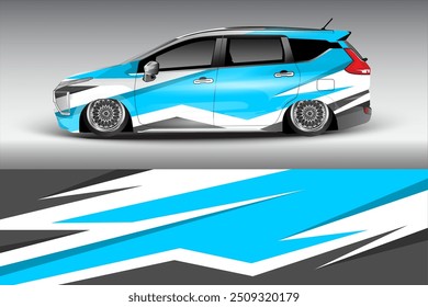 abstract grunge design for sport car wrap livery, car sticker branding