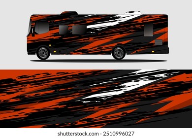 Projeto grunge abstrato para o carro esporte embrulhar o tecido de livery, marca de autocolante de carro e outros veículos