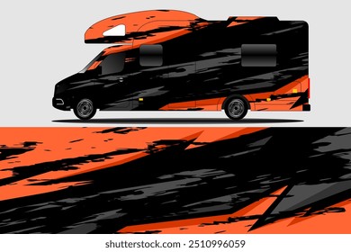 Abstract grunge design for sports car wrap livery, car sticker branding and other vehicles