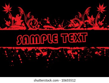 Abstract grunge design. Vector.