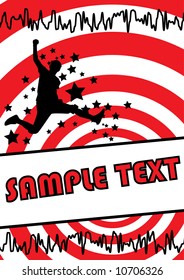 Abstract grunge design. Vector.