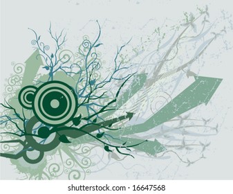 Abstract grunge design, vector illustration.