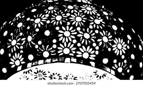 Abstractas grunge angustiado Vector artístico patrón de fondo y textura. 