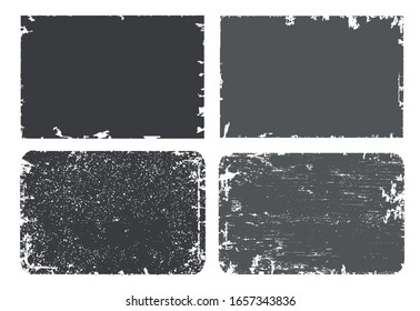 Abstract grunge distressed stamps, backgrounds.