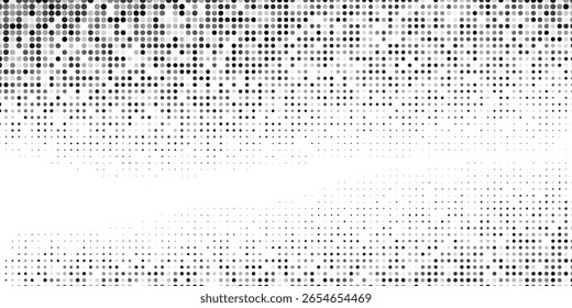 Abstractas textura de gradiente semitono punteado grunge. Vanishing polka dot simple abstracto