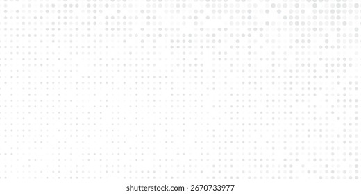 Abstrakte farbige gepunktete Rasterfarbverlauf-Textur. Verschwindende Polka Dot einfache moderne Kunst