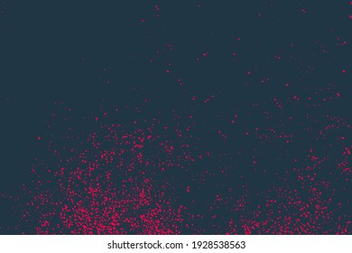 Abstract grunge dotty background. Vector halftone texture with random dots.