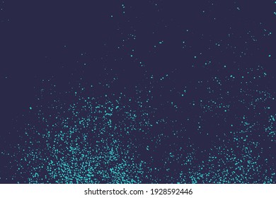 Abstract grunge dotty background. Vector halftone texture with random dots.