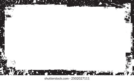 Abstract Grunge effect border background.