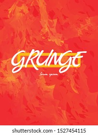 abstract grunge element   background in bright orange and yellow colors 