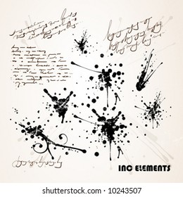 Abstract grunge elements for design.