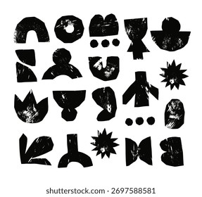 Elementos Abstractas del grunge con diseño geométrico del fondo del Vector de la textura de las Formas