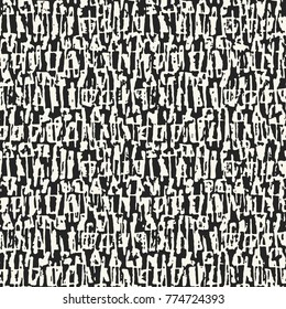 Abstract Grunge Elements Mottled Textured Background. Seamless Pattern.