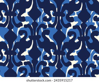 Abstract grunge fleur de lis pattern