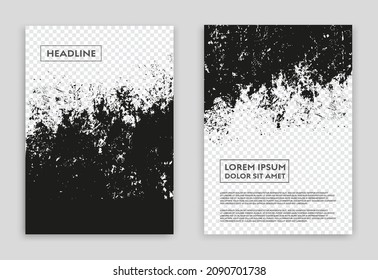 Abstract grunge flyer, brochure template.