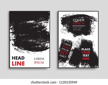 Abstract grunge flyer.Vector brochure template.