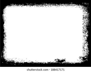 Abstract grunge frame. Background vector texture