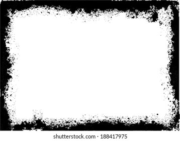 Abstract grunge frame. Background vector texture