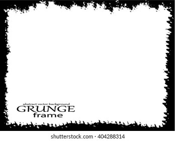 Abstract grunge frame. Background vector texture