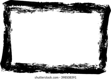 Abstract grunge frame hand made vector background texture