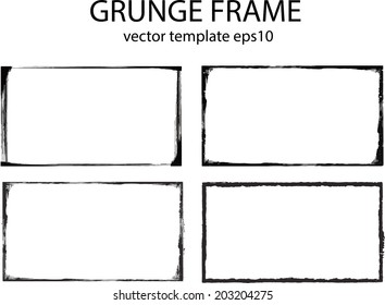 Abstract grunge frame set