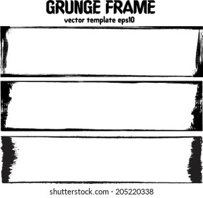 Abstract grunge frame set