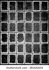 Abstract grunge frame set. Background vector chalk texture on chalkboard.
