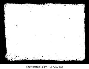 Abstract grunge frame. vector template