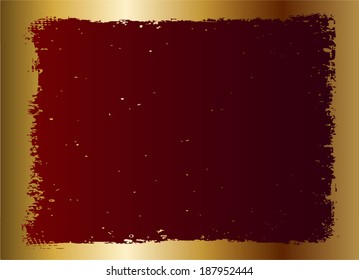 Abstract grunge frame. vector template
