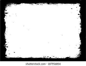 Abstract grunge frame. vector template