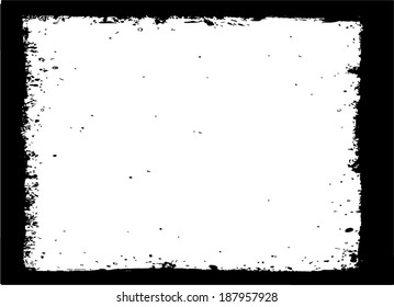 Abstract grunge frame. vector template