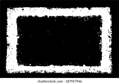 Abstract grunge frame. vector template