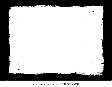 Abstract grunge frame. vector template