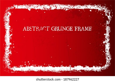 Abstract grunge frame. vector template