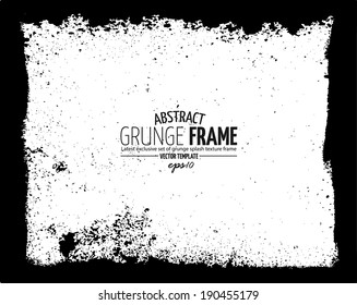 Abstract grunge frame. vector template