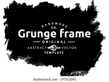 Abstract grunge frame. vector template