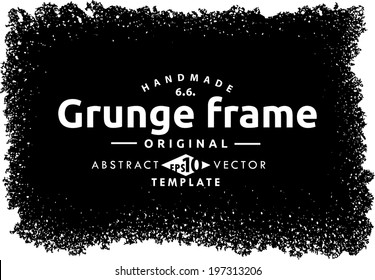 Abstract grunge frame. vector template