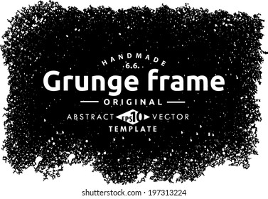 Abstract grunge frame. vector template