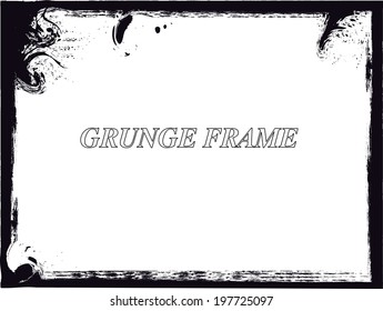 Abstract grunge frame. vector template