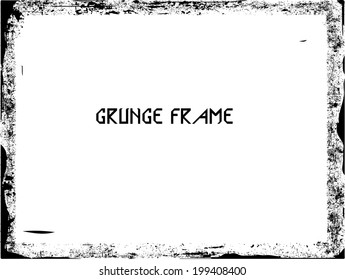 Abstract grunge frame. vector template