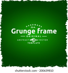 Abstract grunge frame. vector template
