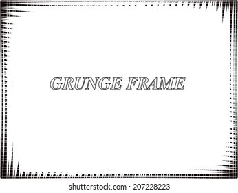 Abstract grunge frame. vector template