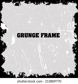 Abstract grunge frame. vector template