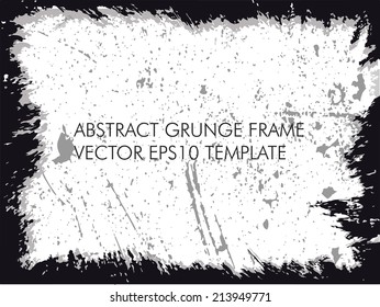 Abstract grunge frame. vector template